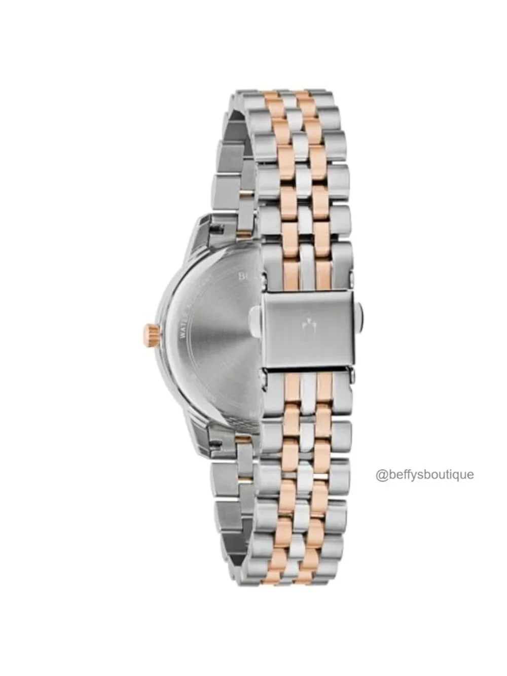 Ladies Classic Diamond Two-Tone Gold Stainless Steel Quartz Watch